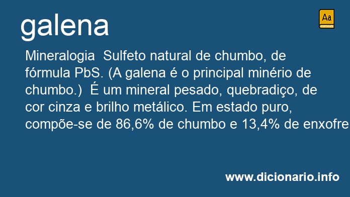 Significado de galena