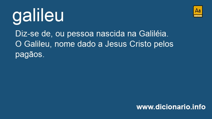 Significado de galileus