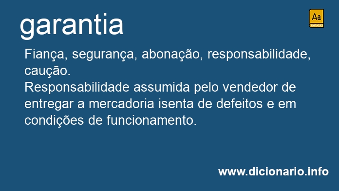 Significado de garantia