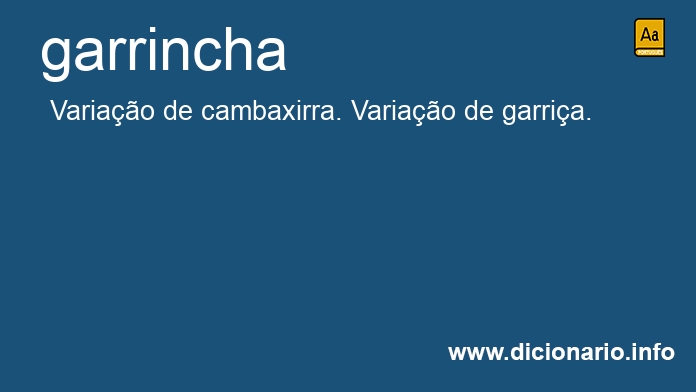 Significado de garrincha