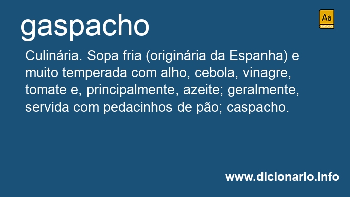 Significado de gaspacho