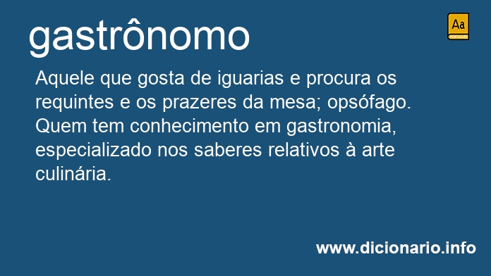 Significado de gastrnoma