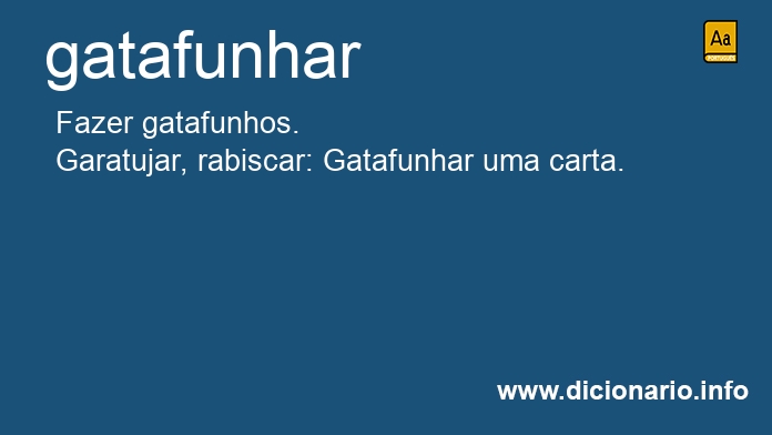 Significado de gatafunhado