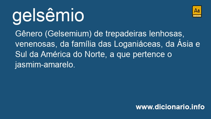 Significado de gelsmio