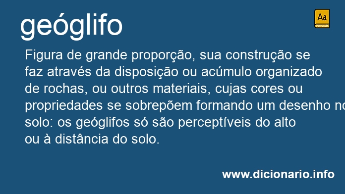 Significado de geglifo