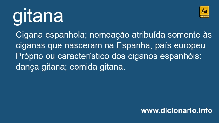 Significado de gitana