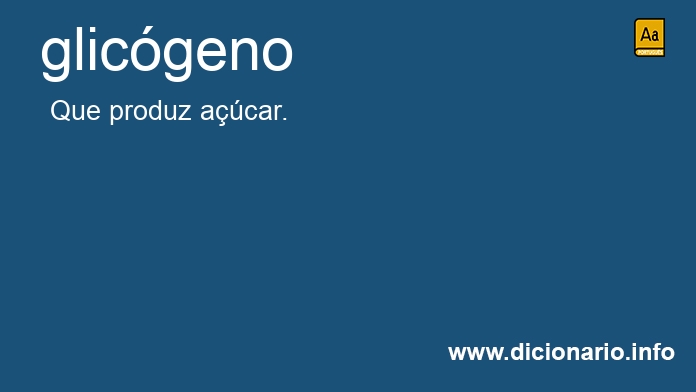 Significado de glicgeno