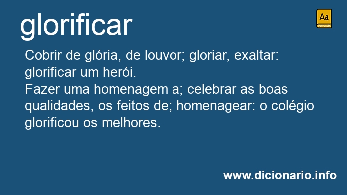 Significado de glorificarei