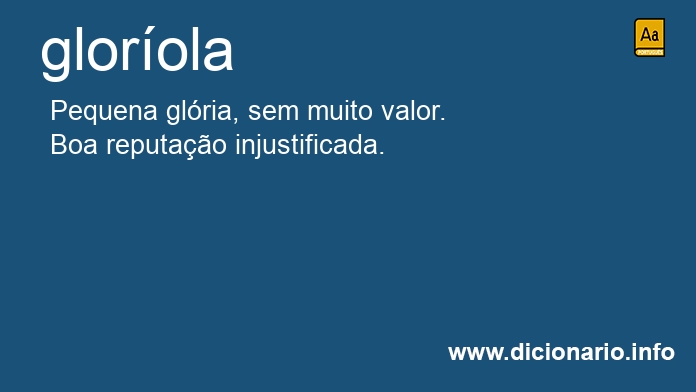 Significado de glorola