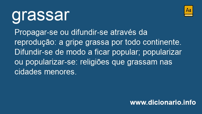 Significado de grassar