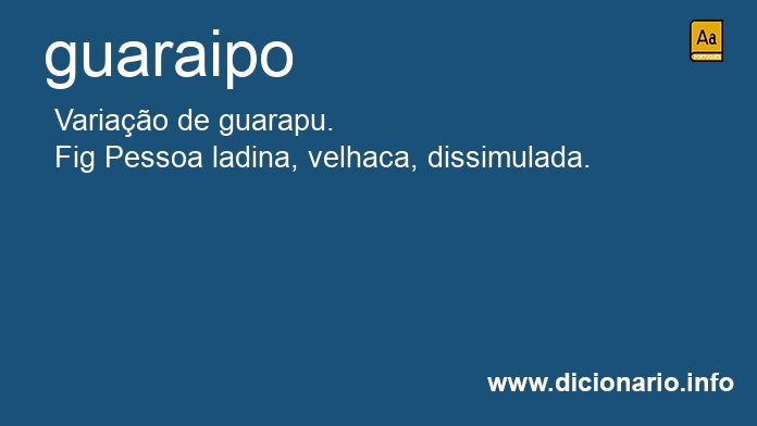 Significado de guaraipo