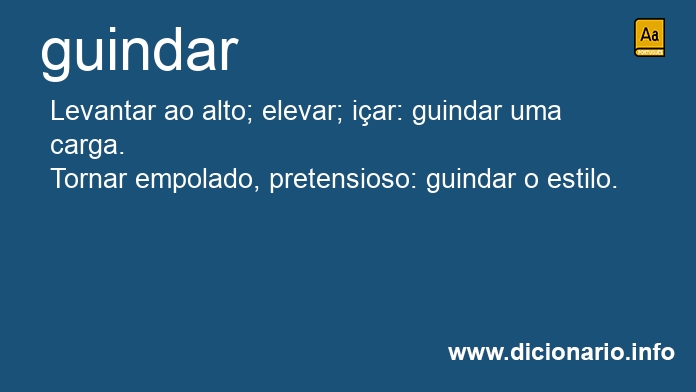 Significado de guindavam