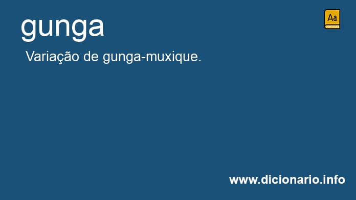 Significado de gunga