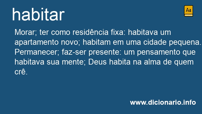 Significado de habitar