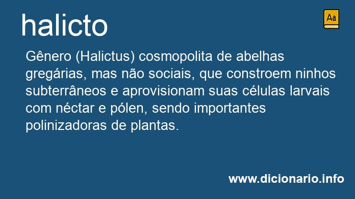 Significado de halicto