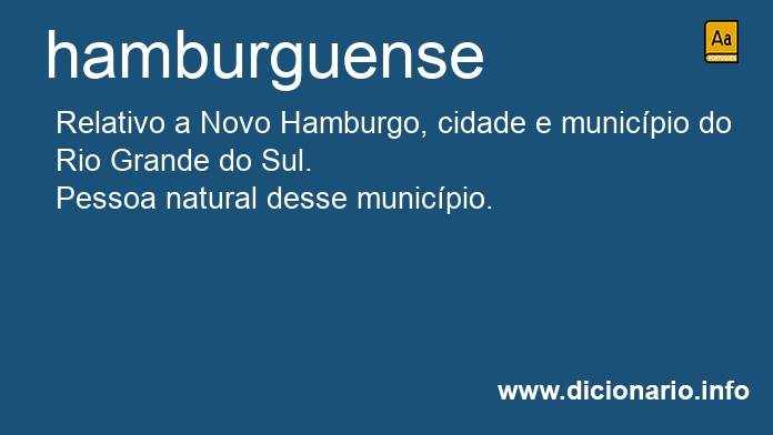 Significado de hamburguense