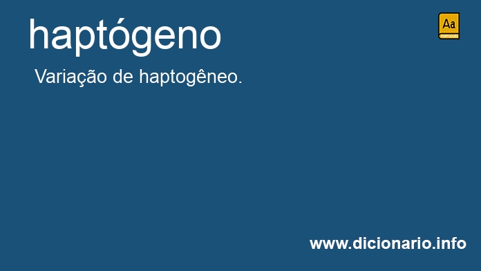 Significado de haptgeno