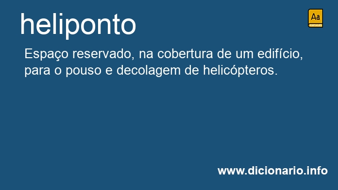 Significado de helipontos