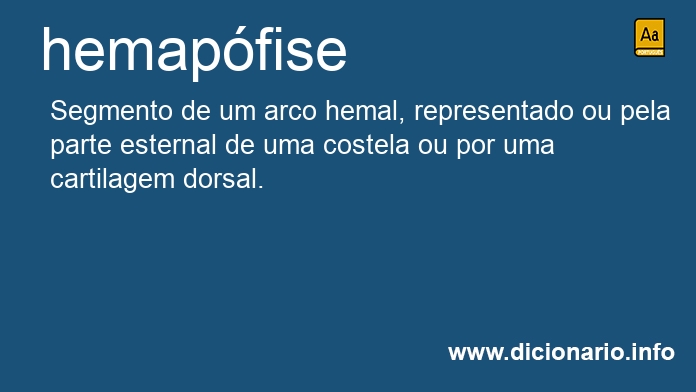 Significado de hemapfise