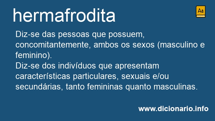 Significado de hermafrodita