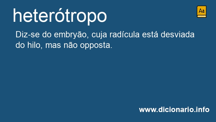 Significado de hetertropo