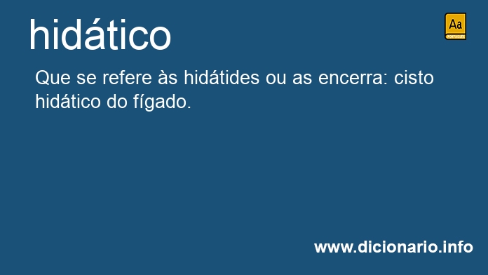 Significado de hidtico