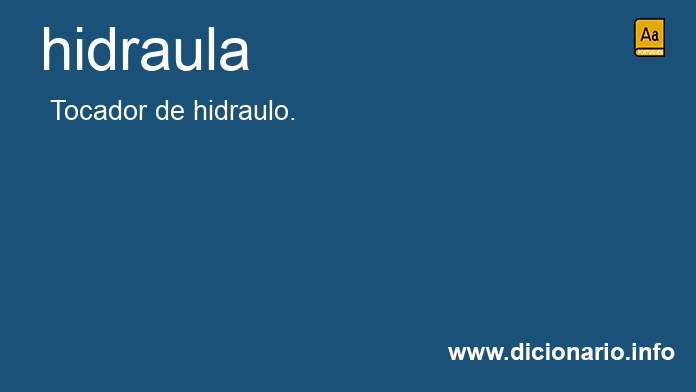 Significado de hidraula