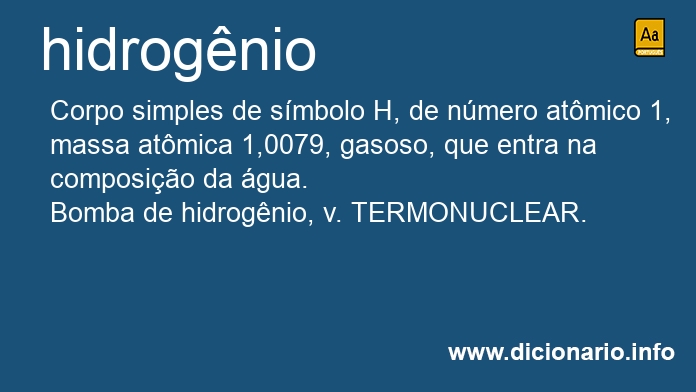 Significado de hidrognios