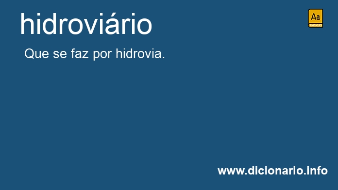 Significado de hidrovirio