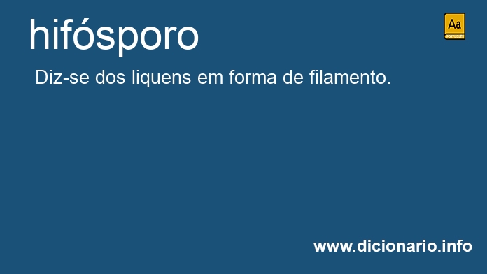 Significado de hifsporo