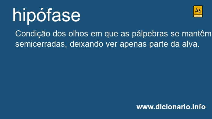 Significado de hipfase