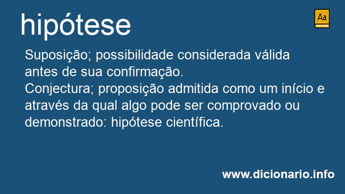 Significado de hipteses