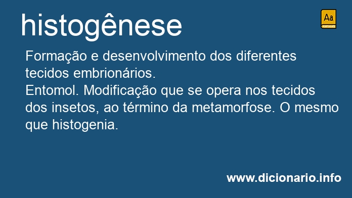 Significado de histognese