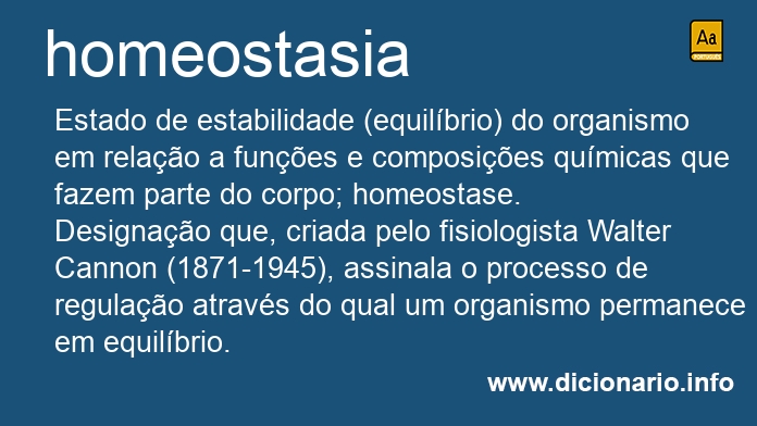 Significado de homeostasias