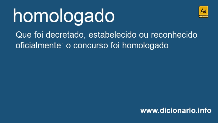 Significado de homologado