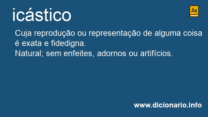 Significado de icstica