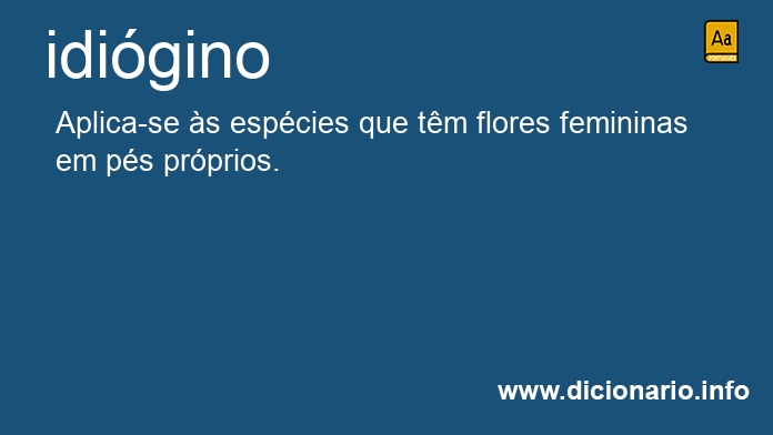 Significado de idigino