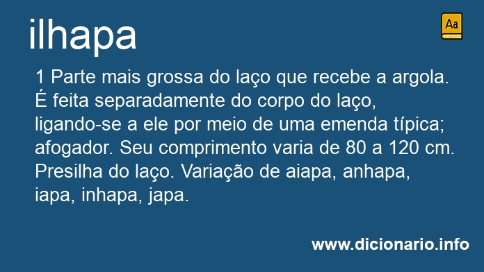 Significado de ilhapas