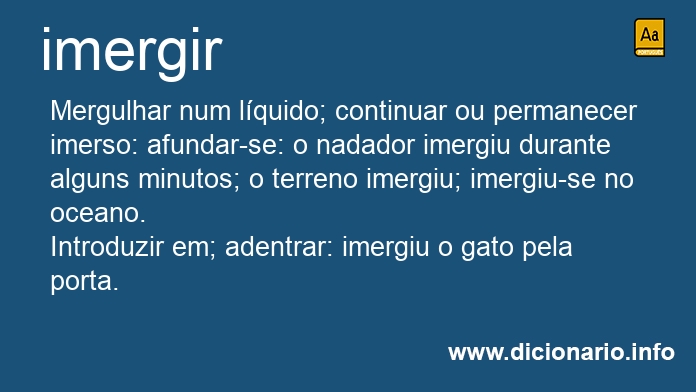 Significado de imergias