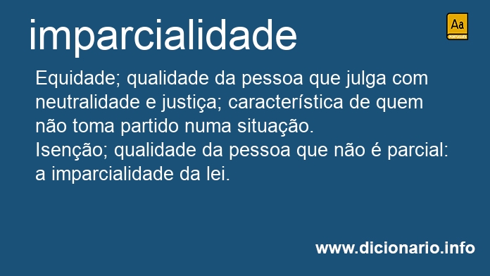 Significado de imparcialidades