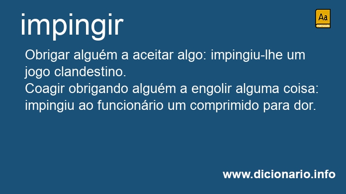 Significado de impingireis