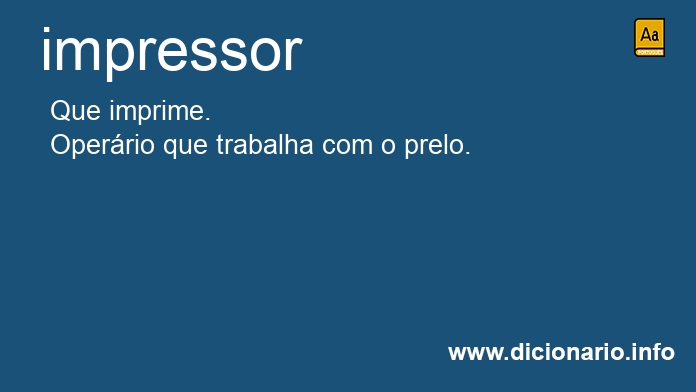 Significado de impressor