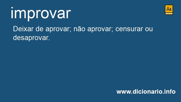 Significado de improvas