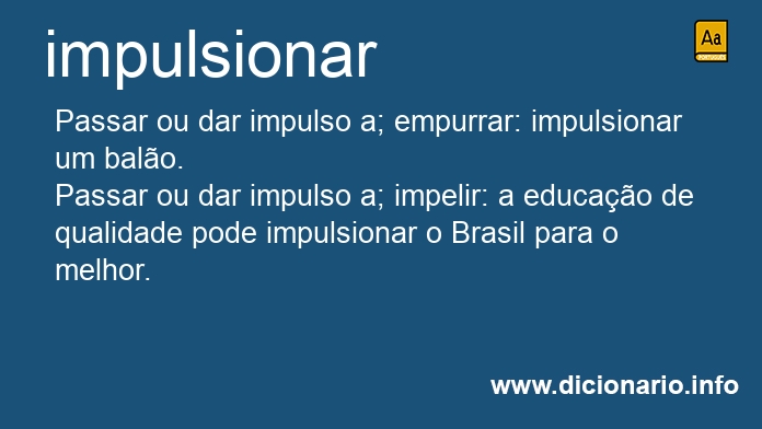 Significado de impulsionavas