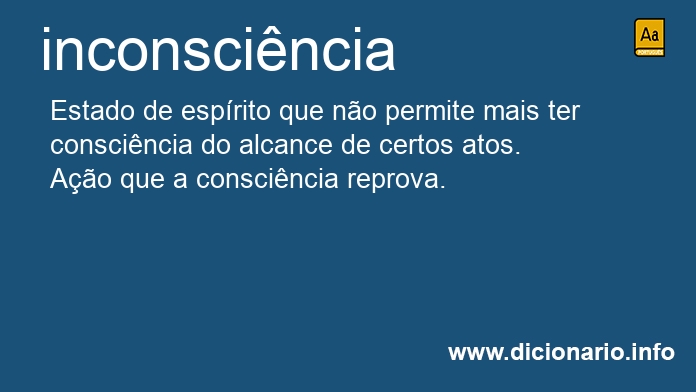 Significado de inconscincias