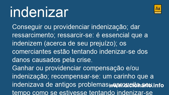 Significado de indenizaria