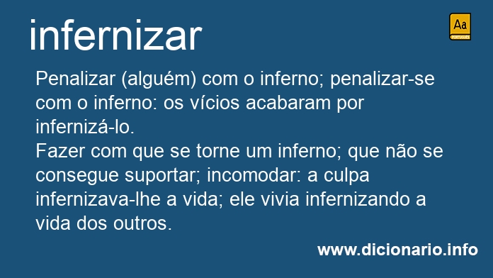 Significado de infernizars