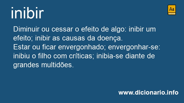 Significado de inibirei