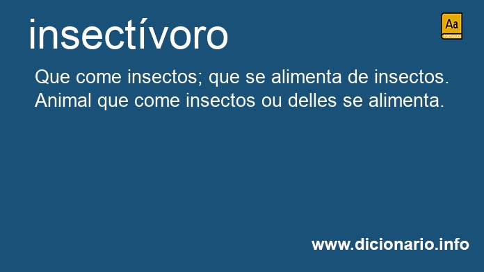 Significado de insectvora