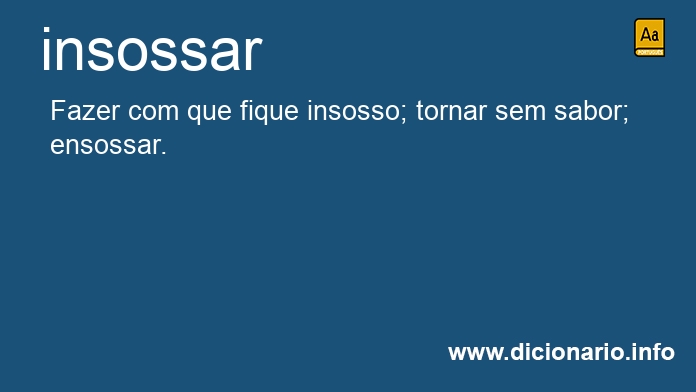 Significado de insossai